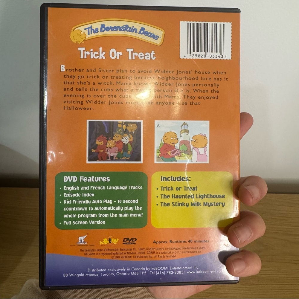 Vintage Berenstain Bears Trick or Treat Halloween Holiday DVD - Picture 2 of 4